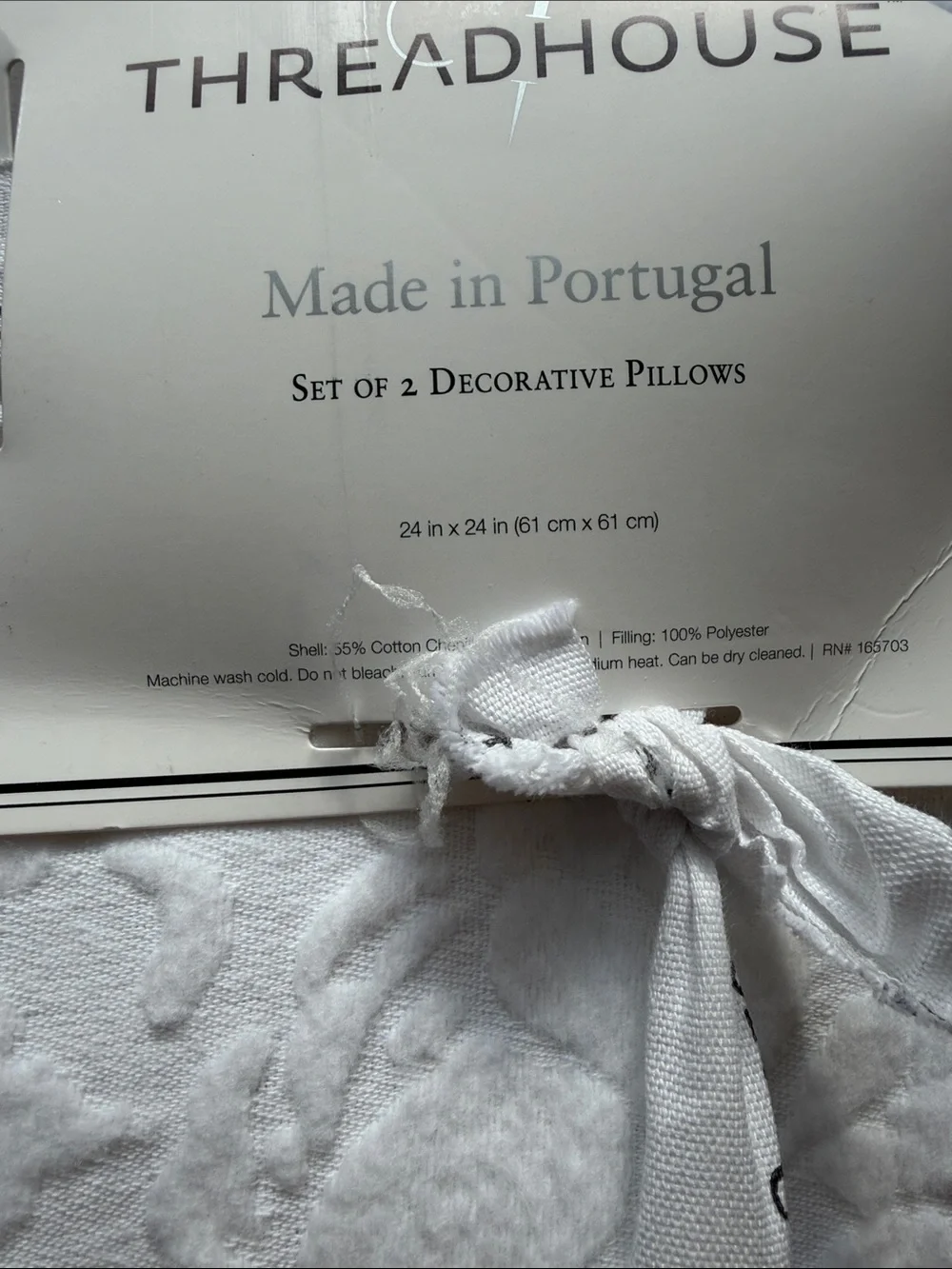 Made in Portugal,SET OF 2 DECORATIVE PILLOWS